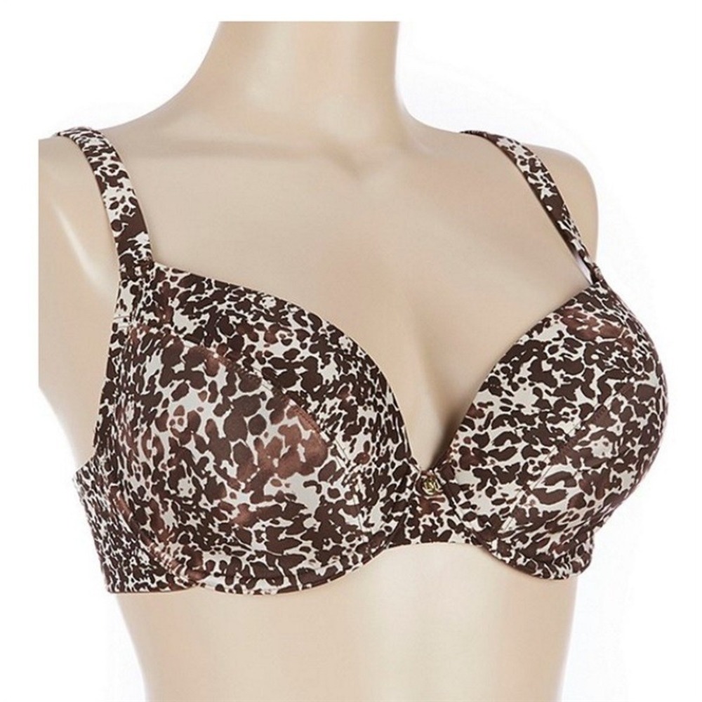 NWT Le Mystere 34DD/E Safari Bra 9978 Animal Print T-Shirt Bra 121964